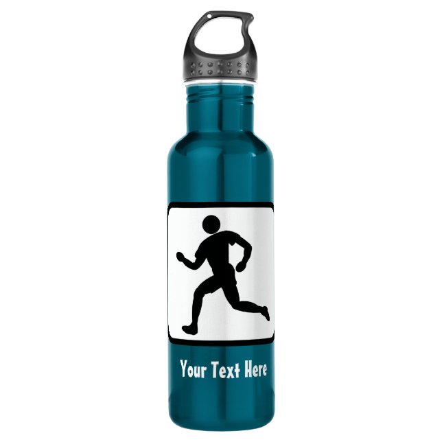 Runner Logo -- Customisable 710 Ml Water Bottle (Front)