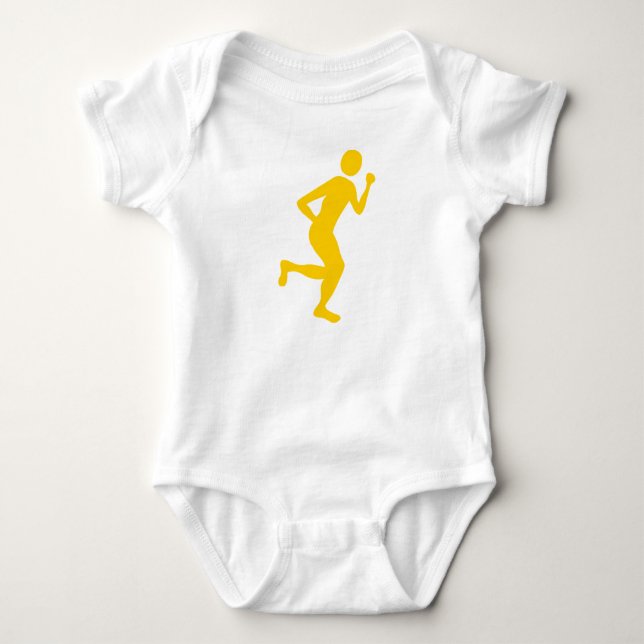 Runner (Male) - Amber Baby Bodysuit (Front)