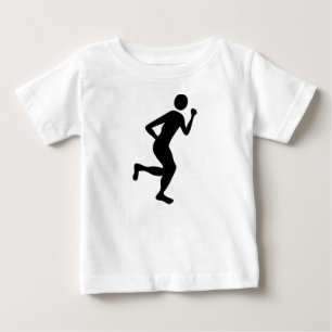 Runner (Male) - Black Baby T-Shirt