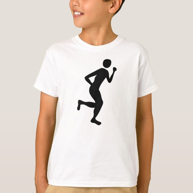 Runner (Male) - Black T-Shirt (Front)