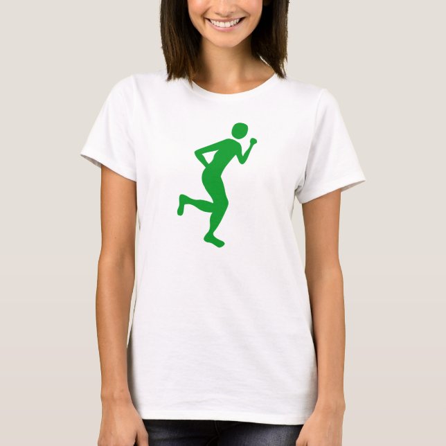 Runner (Male) - Grass Green T-Shirt (Front)