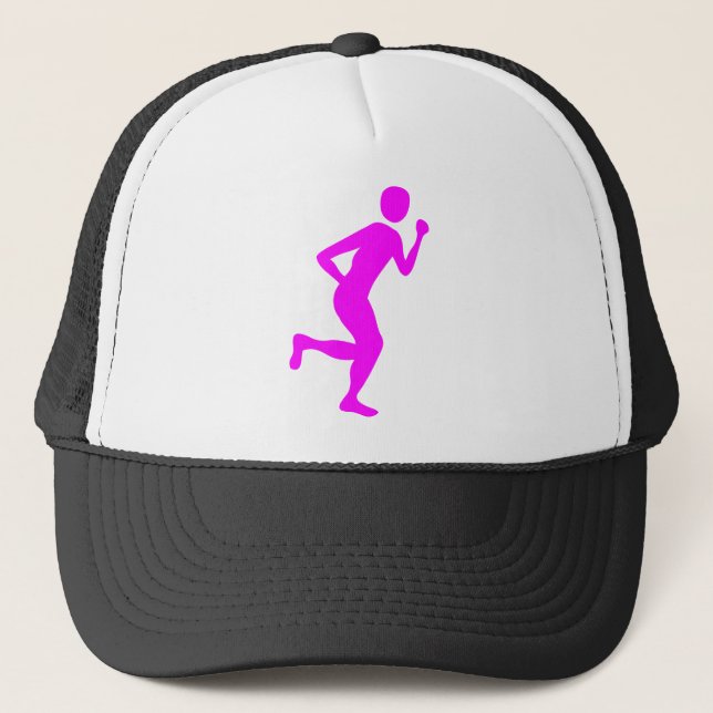 Runner (Male) - Magenta Trucker Hat (Front)