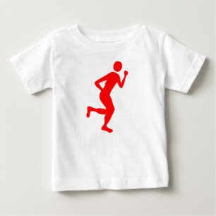 Runner (Male) - Red Baby T-Shirt