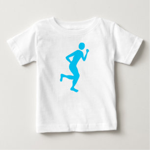 Runner (Male) - Sky Blue Baby T-Shirt