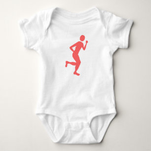 Runner (Male) - Tropical Pink Baby Bodysuit