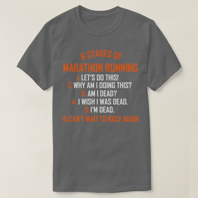 Runner Marathon Running Gift 8 T-Shirt (Design Front)