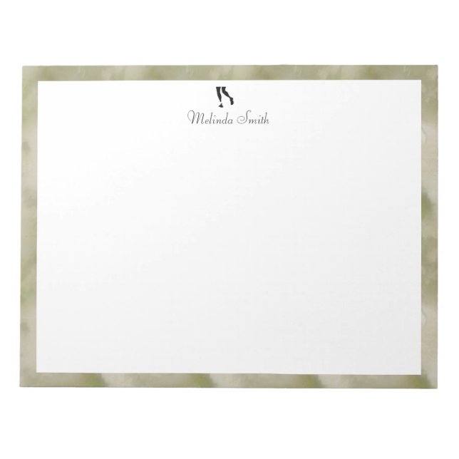 Runner. Personalised Notepad (Front)