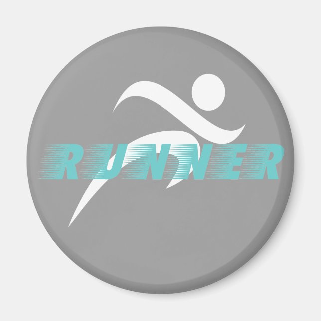 Runner refrigerator magnet (Front)