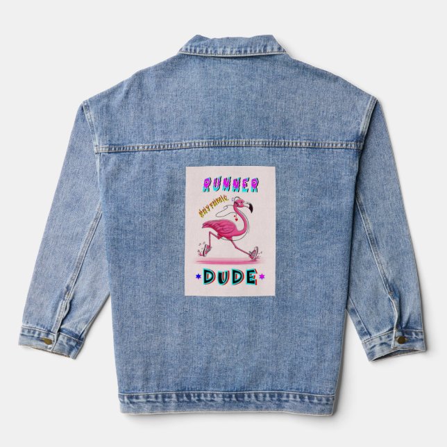 Runner Rhythmic Dude Denim Jacket (Back)