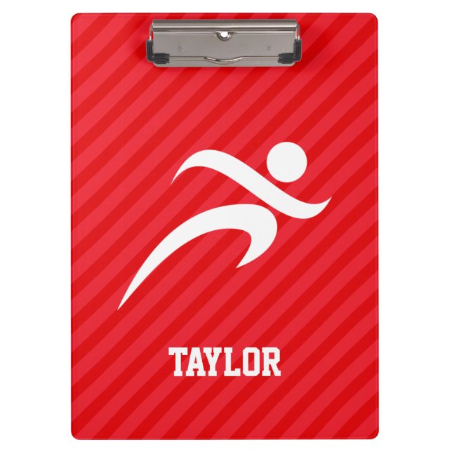 Runner; Scarlet Red Stripes Clipboard (Front)