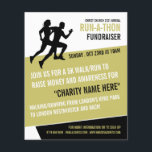 Runner Silhouette, Charity Run-Walk-a-Thon Event Flyer<br><div class="desc">Runner Silhouette,  Charity Run-Walk-a-Thon Event Advertising Flyer by The Business Card Store.</div>