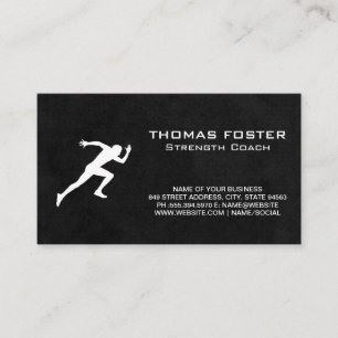 Runner   Strength Fitness Business Card