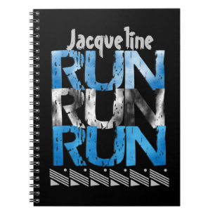 Runner Themed Personalised Option Run Run Run Notebook
