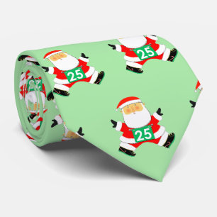 Runner Track and Field Christmas Tie