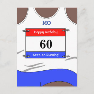 Runner White Top Postcard