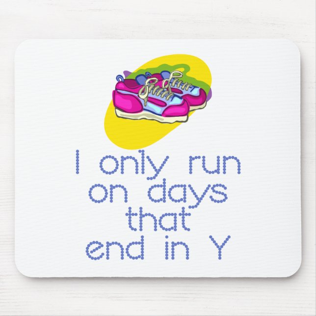 RunnerChick Days Mouse Mat (Front)