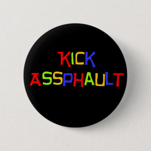 RunnerChick Kick 6 Cm Round Badge