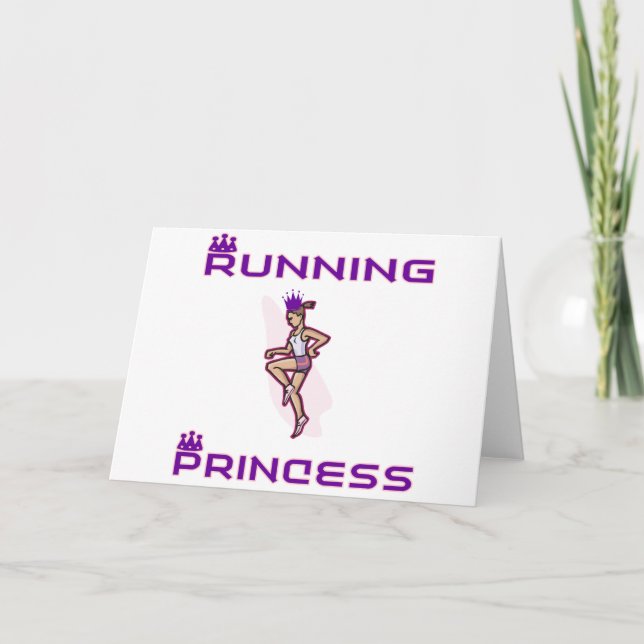 RunnerChick Princess Holiday Card (Front)