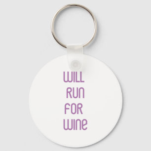 RunnerChick Wine Key Ring
