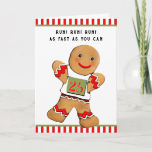 Runners Christmas Holiday Card