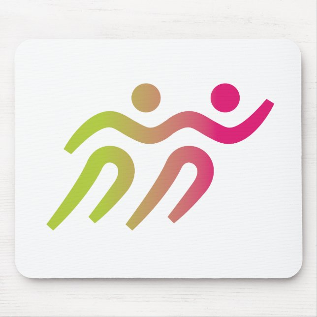 Runners cool illustration mouse mat (Front)