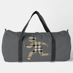 Runners Dk Grey Athletic Travel Duffle Bag