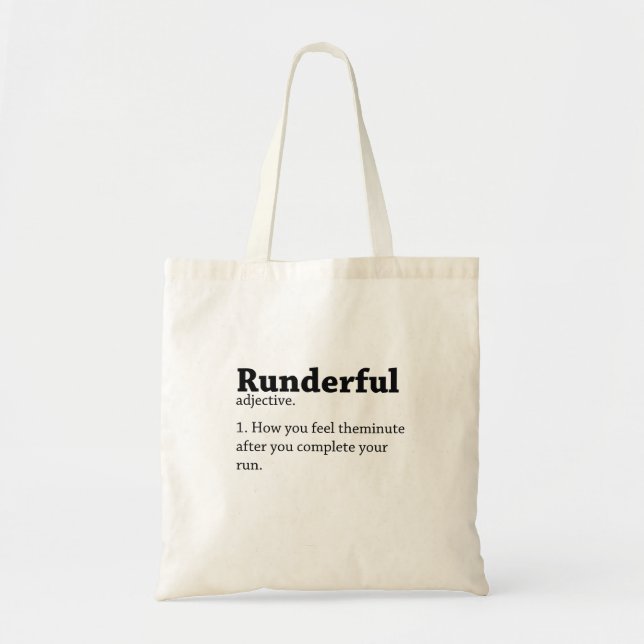 Runners Gift Runderful Definition Tote Bag  (Front)