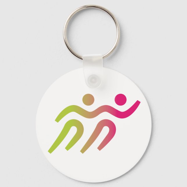 runners group illustration key ring (Front)