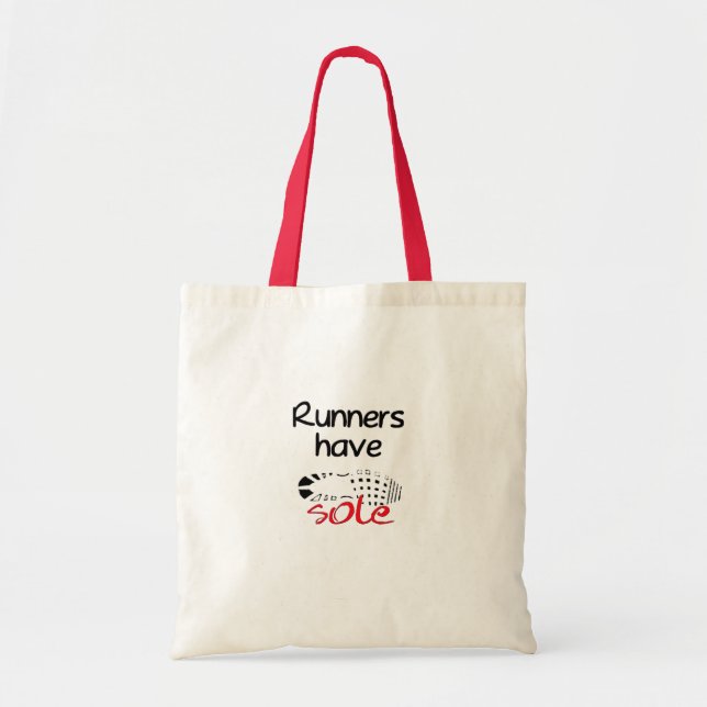 Runners Have Sole Tote Bag (Front)