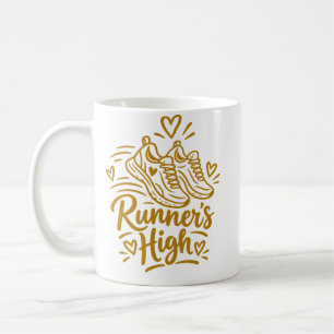 Runner's High Cute Running Lover Gift Coffee Mug