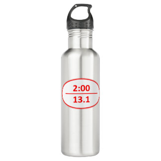 Runner's Milestone: Breaking 2:00 Water Bottle