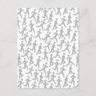 Runner's pattern postcard