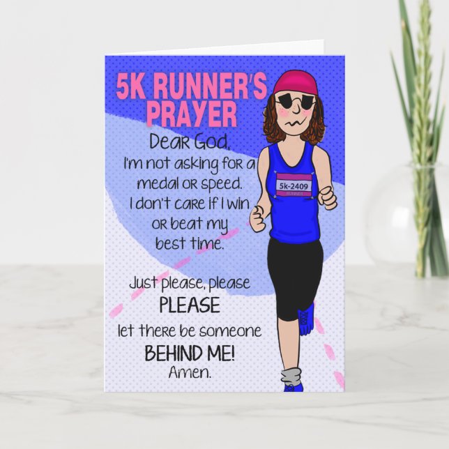 Runner's Prayer Card (Front)