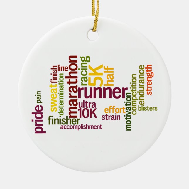 Runner's Pride Ornament (Front)