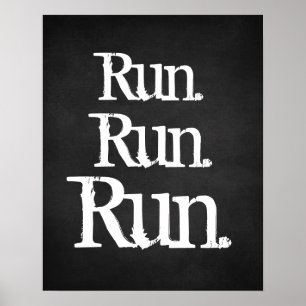 Runners To Do List Poster