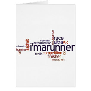 Runner's Words Card