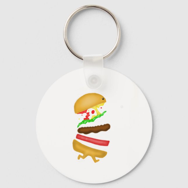 Runnin burger key ring (Front)