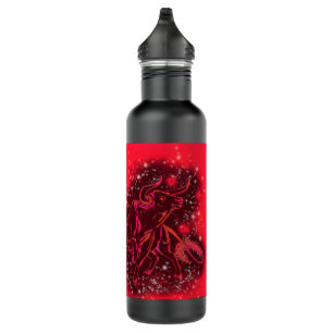 Runnin Red Bull Water Bottle - Starry Night