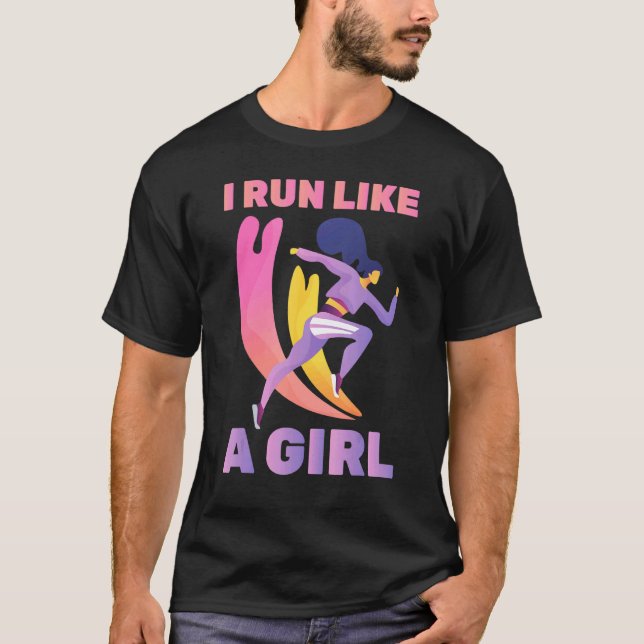 Running - A Girl Likes To Run - Marathon - Jogger  T-Shirt (Front)