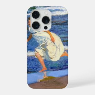 Running along the Beach by Joaquin Sorolla iPhone 15 Pro Case
