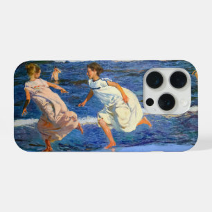 Running along the Beach by Joaquin Sorolla iPhone 15 Pro Case