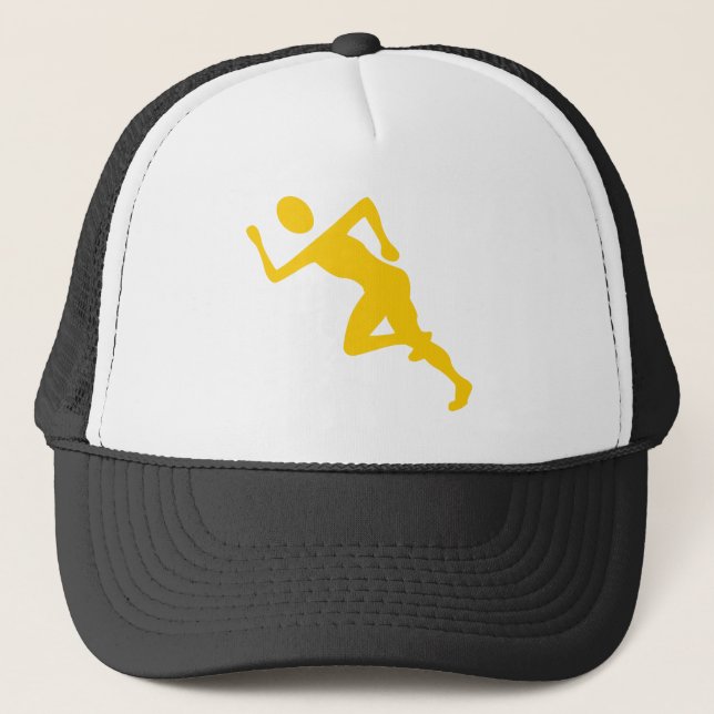 Running - Amber Trucker Hat (Front)