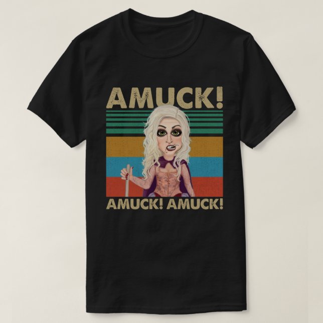 Running Amuck - The Witchy Call to Chaos T-Shirt (Design Front)