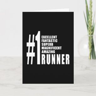 Running and Runners : Number One Runner Card
