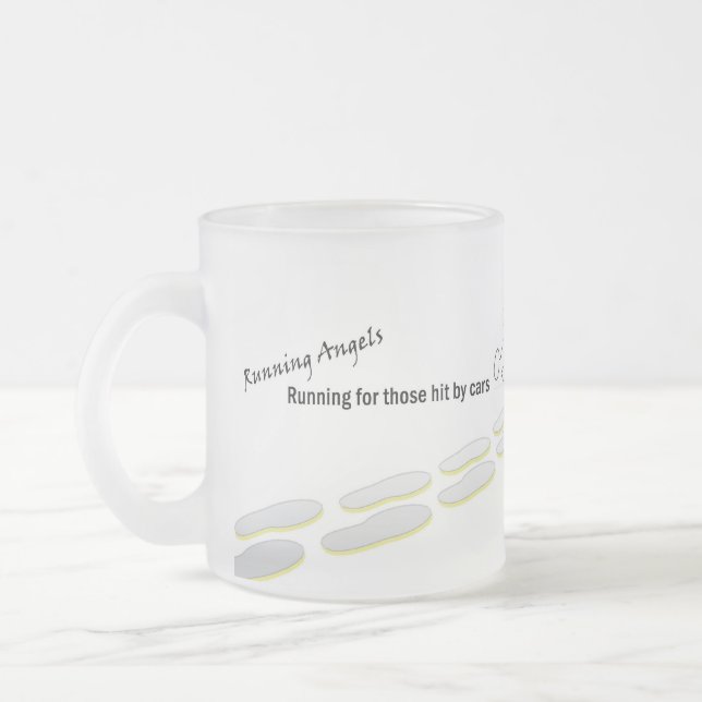 Running Angels Glass Mug (Left)