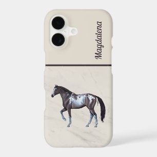 Running Appaloosa Western horse Custome Text -