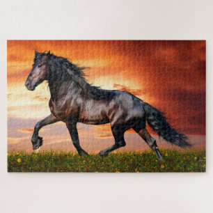 Running at Sunset Jigsaw Puzzle
