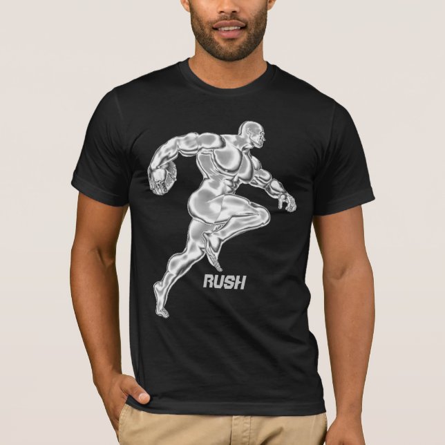 Running Back Football Player Rush T-Shirt (Front)