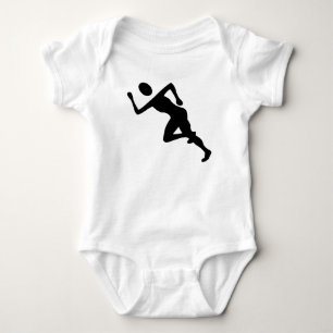 Running - Black Baby Bodysuit