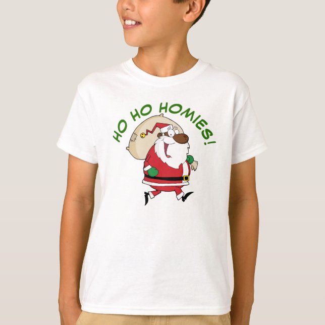 Running Black Santa Shirt (Front)